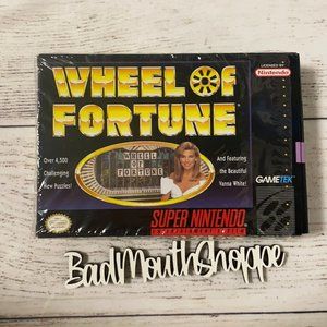 Vintage Super Nintendo Wheel of Fortune Video Game BOX ONLY